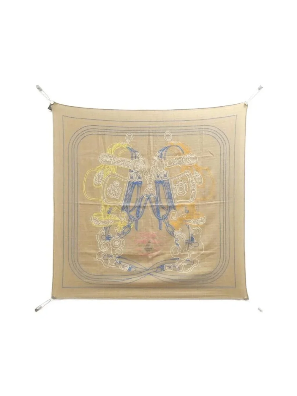 Hermes Brides de Gala Brodee AU Fil Carre 01 Scarf